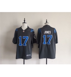 Men's Indianapolis Colts #17 Daniel Jones Dark Gray 2026 Rivalries Collection Limited Football Stitched Jersey
