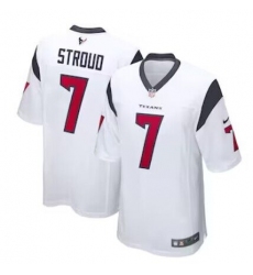 Men's Houston Texans #7 C.J. Stroud Nike White 2023 NFL Draft First Round Pick Limited Jersey
