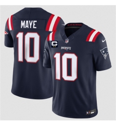 Men's New England Patriots #10 Drake Maye Navy 2026 F.U.S.E. 2-Star C Vapor Limited Football Stitched Jersey