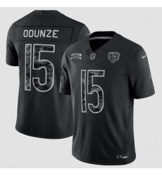 Men's Chicago Bears #15 Rome Odunze Black 2026 F.U.S.E. Salute to Service Limited Football Stitched Jersey