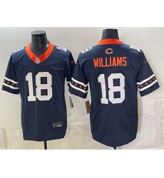 Men's Chicago Bears #18 Caleb Williams Navy 2026 F.U.S.E. Limited Football Stitched Jersey