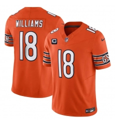 Men's Chicago Bears #18 Caleb Williams Orange 2026 F.U.S.E. With 3-star C Vapor Untouchable Limited Football Stitched Jersey