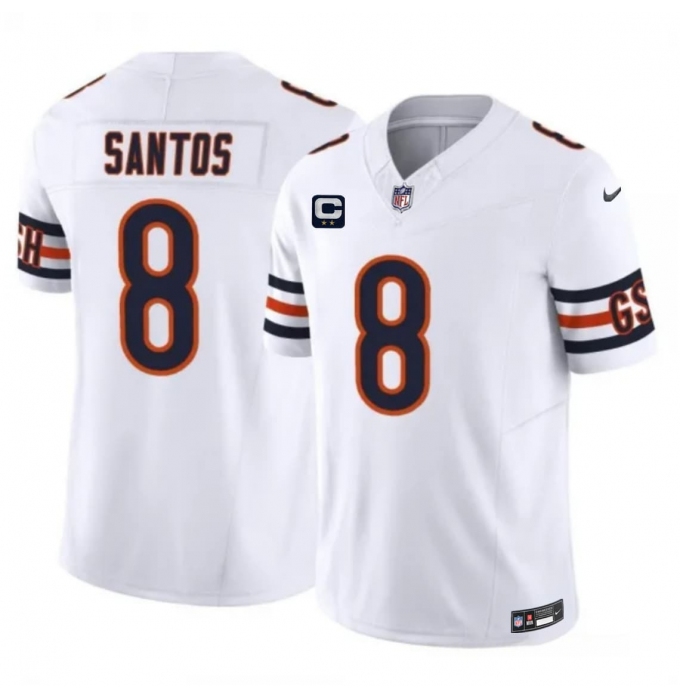 Men's Chicago Bears #8 Cairo Santos White 2026 F.U.S.E. 2-Star C Vapor Untouchable Limited Football Stitched Jersey