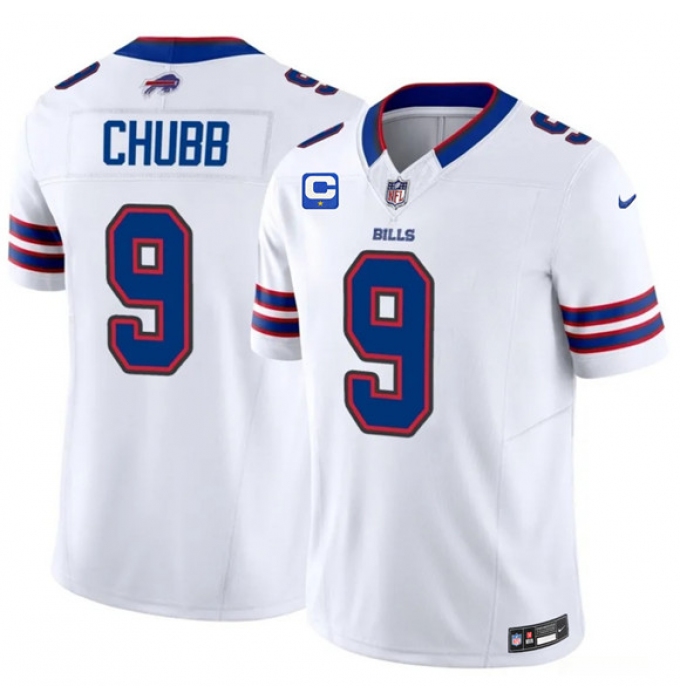 Men's Buffalo Bills #9 Bradley Chubb White 2026 F.U.S.E. 1-Star C Vapor Untouchable Limited Football Stitched Jersey