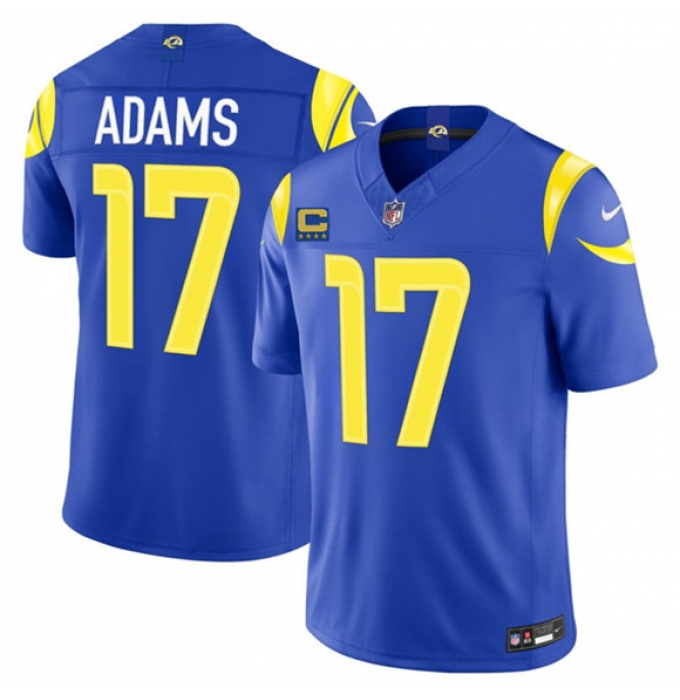 Men's Los Angeles Rams #17 Davante Adams Royal 2026 F.U.S.E. 4-Star C Vapor Limited Football Stitched Jersey