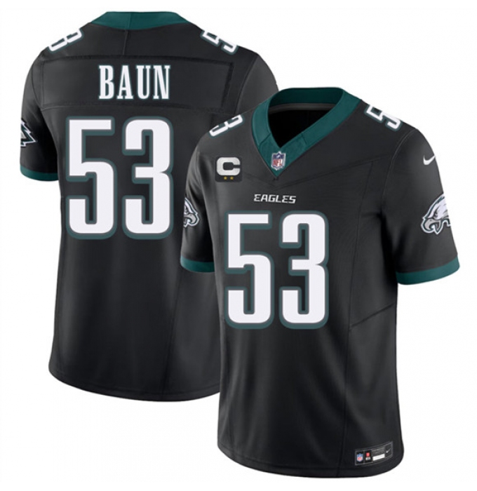 Men's Philadelphia Eagles #53 Jaelan Phillips Black 2026 F.U.S.E. 2-Star C Vapor Untouchable Limited Football Stitched Jersey
