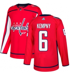 Youth Adidas Washington Capitals #6 Michal Kempny Authentic Red Home NHL Jersey