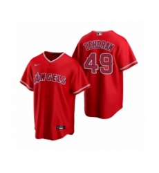 Youth Julio Teheran #49 Los Angeles Angels Red Replica Alternate Jersey