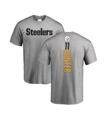 Football Pittsburgh Steelers #11 Justin Hunter Ash Backer T-Shirt
