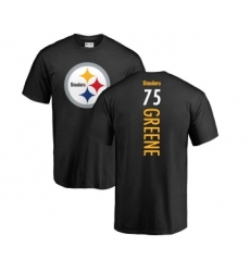 Football Pittsburgh Steelers #75 Joe Greene Black Backer T-Shirt