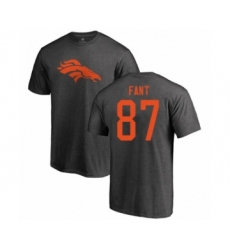 Football Denver Broncos #87 Noah Fant Ash One Color T-Shirt