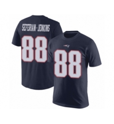 Football New England Patriots #88 Austin Seferian-Jenkins Navy Blue Rush Pride Name & Number T-Shirt