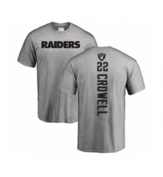Football Oakland Raiders #22 Isaiah Crowell Ash Backer T-Shirt