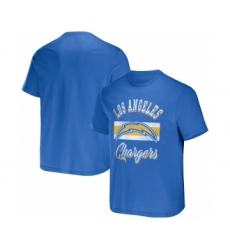 Men's Los Angeles Chargers Light Blue x Darius Rucker Collection Stripe T-Shirt