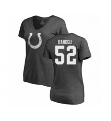 Football Women's Indianapolis Colts #52 Ben Banogu Ash One Color T-Shirt