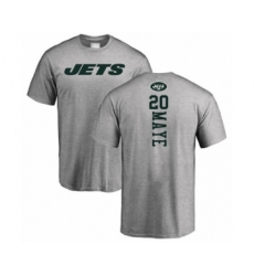 Football New York Jets #20 Marcus Maye Ash Backer T-Shirt