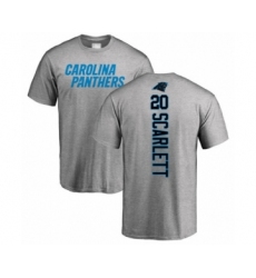 Football Carolina Panthers #20 Jordan Scarlett Ash Backer T-Shirt