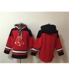 Men's Boston Red Sox Blank Ageless Must-Have Lace-Up Pullover Hoodie