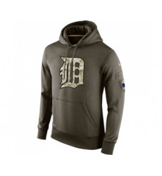 Men's Detroit Tigers Nike Olive Salute To Service KO Performance Hoodie
