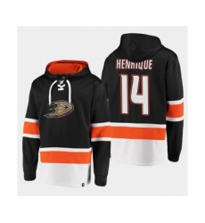 Men's Anaheim Ducks #14 Adam Henrique Black Ageless Must-Have Lace-Up Pullover Hoodie