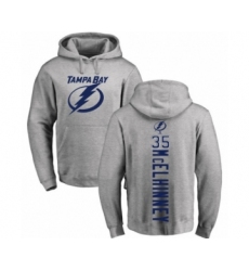 Hockey Tampa Bay Lightning #35 Curtis McElhinney Ash Backer Pullover Hoodie
