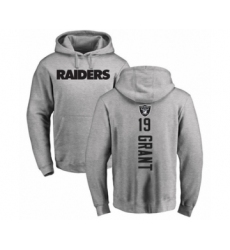 Football Oakland Raiders #19 Ryan Grant Black Backer Pullover Hoodie