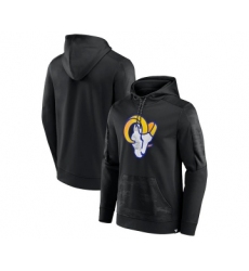 Men's Los Angeles Rams Black On The Ball Pullover Hoodie
