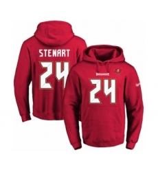 Football Men's Tampa Bay Buccaneers #24 Darian Stewart Red Name & Number Pullover Hoodie