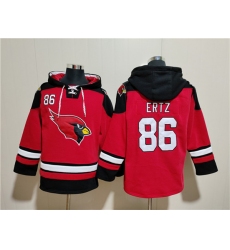 Men's Arizona Cardinals Blank Red Ageless Must-Have Lace-Up Pullover Hoodie