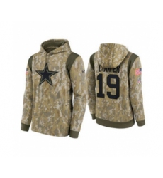 Men's Dallas Cowboys #19 Amari Cooper Camo 2021 Salute To Service Therma Performance Pullover Football Hoodie