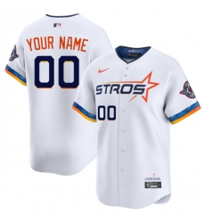 Youth Houston Astros Active Player Custom White 2025 City Connect Limited Stitched Jersey