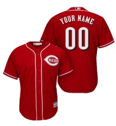 Men's Cincinnati Reds Majestic Red Cool Base Custom Jersey