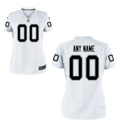 Women's Oakland Raiders Nike White Custom Game Jersey