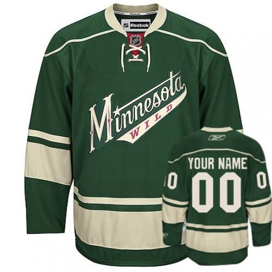 Women's Reebok Minnesota Wild Customized Premier Green Third NHL Jersey Women's Reebok Minnesota Wild Customized Premier Green Third NHL Jersey