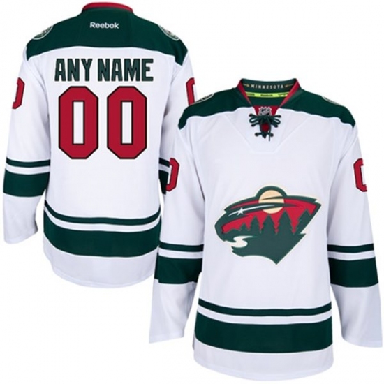 Women's Reebok Minnesota Wild Customized Premier White Away NHL Jersey Women's Reebok Minnesota Wild Customized Premier White Away NHL Jersey