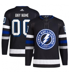 Men's Tampa Bay Lightning Custom Black 2024 Stadium Series Stitched Jersey