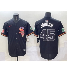 Men's Chicago White Sox #45 Michael Jordan Black Mexico Limited Stitched Baseball Jersey