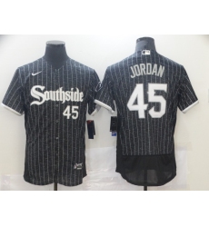 Men's Nike Chicago White Sox #45 Michael Jordan Black Alternate Flex Base Authentic Jersey