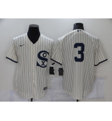 Men's Chicago White Sox #3 Harold Baines Cream Game 2021 Field of Dreams Jersey