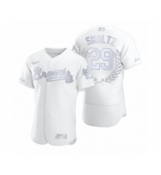 Men's John Smoltz #29 Atlanta Braves White Awards Collection NL Cy Young Jersey