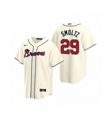 Youth Atlanta Braves #29 John Smoltz Nike Cream 2020 Replica Alternate Jersey