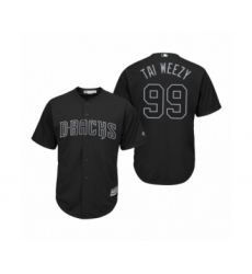 Men's Arizona Diamondbacks #99 Taijuan Walker Tai Weezy Black 2019 Players Weekend Replica Jersey