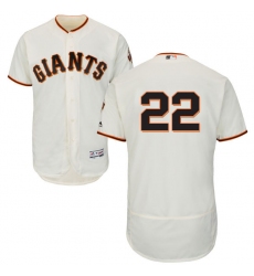 Men's Majestic San Francisco Giants #22 Will Clark Cream Home Flex Base Authentic Collection MLB Jersey