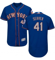Men's Majestic New York Mets #41 Tom Seaver Royal/Gray Alternate Flex Base Authentic Collection MLB Jersey