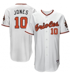 Men's Majestic Baltimore Orioles #10 Adam Jones Authentic White 1966 Turn Back The Clock MLB Jersey