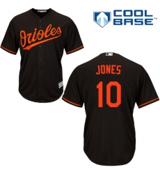 Youth Majestic Baltimore Orioles #10 Adam Jones Authentic Black Alternate Cool Base MLB Jersey