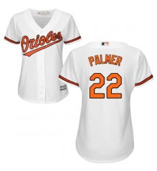 Women's Majestic Baltimore Orioles #22 Jim Palmer Replica White Home Cool Base MLB Jersey
