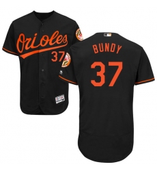 Men's Majestic Baltimore Orioles #37 Dylan Bundy Black Alternate Flex Base Authentic Collection MLB Jersey