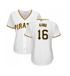 Women's Pittsburgh Pirates #16 Jung-ho Kang Replica White Home Cool Base Baseball Jersey