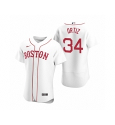 Men's Boston Red Sox #34 David Ortiz Nike White Authentic 2020 Alternate Jersey
